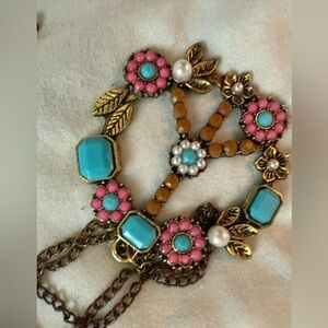 18in large bronze colored Peace sign pendent necklace - New without tag.